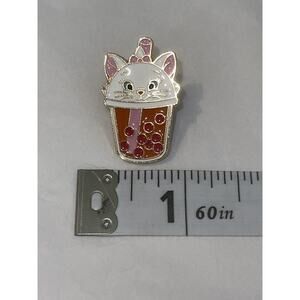 Cat Boba Drink Pin Brooch